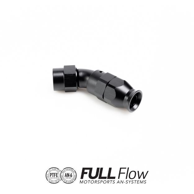 Billede af Full Flow PTFE Hose End Fitting 45 Degree AN-6