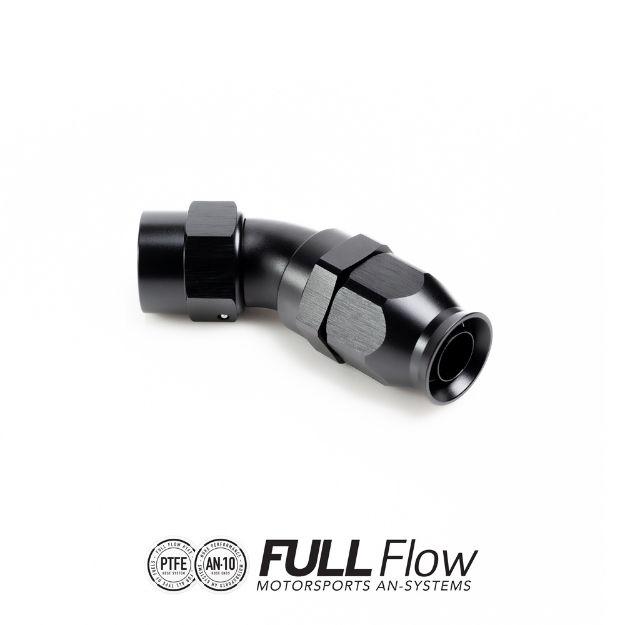 Billede af Full Flow PTFE Hose End Fitting 45 Degree AN-10