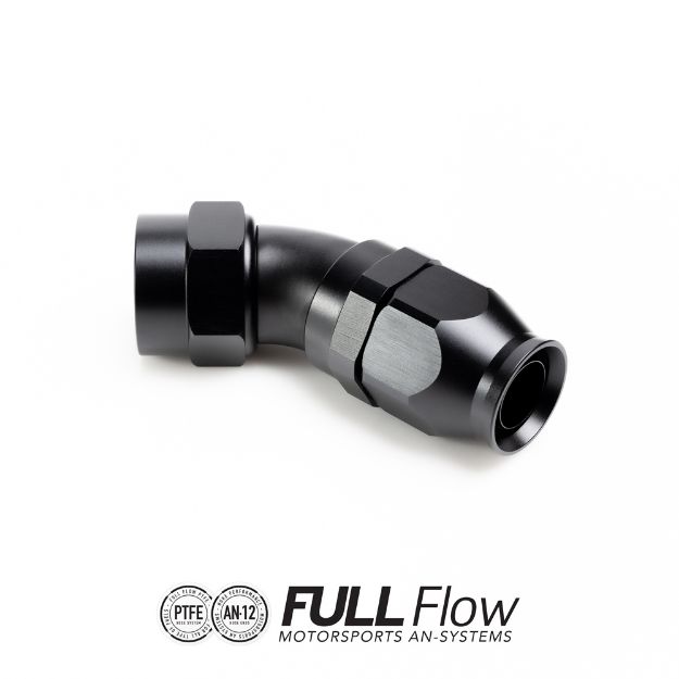 Billede af Full Flow PTFE Hose End Fitting 45 Degree AN-12
