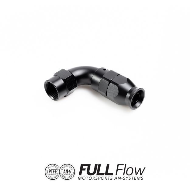 Billede af Full Flow PTFE Hose End Fitting 90 Degree AN-6