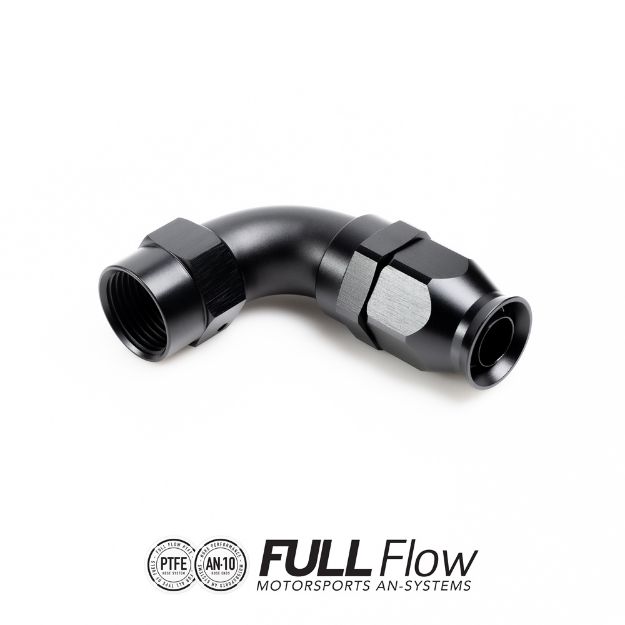 Billede af Full Flow PTFE Hose End Fitting 90 Degree AN-10