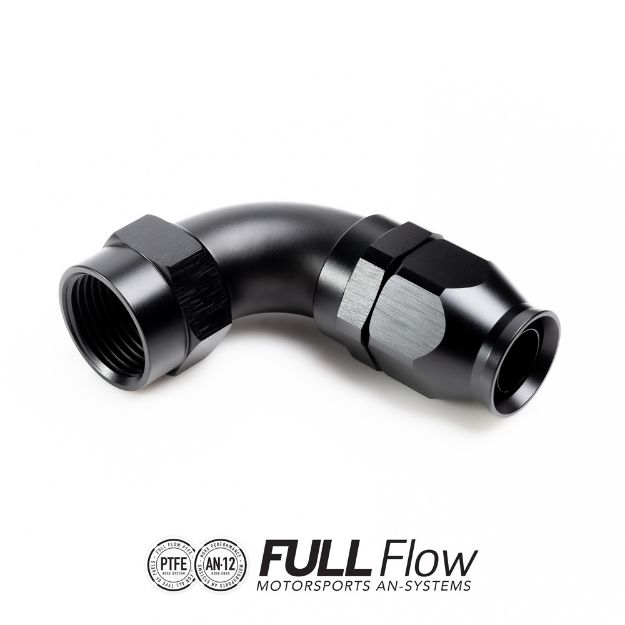 Billede af Full Flow PTFE Hose End Fitting 90 Degree AN-12