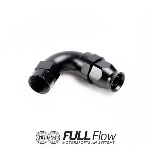 Billede af Full Flow PTFE Hose End Fitting 120 Degree AN-8