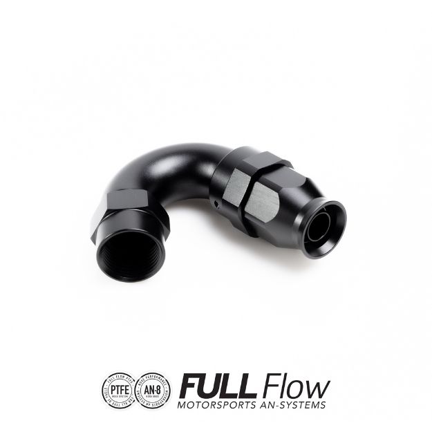 Billede af Full Flow PTFE Hose End Fitting 150 Degree AN-8