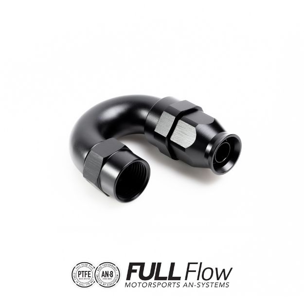 Billede af Full Flow PTFE Hose End Fitting 180 Degree AN-8