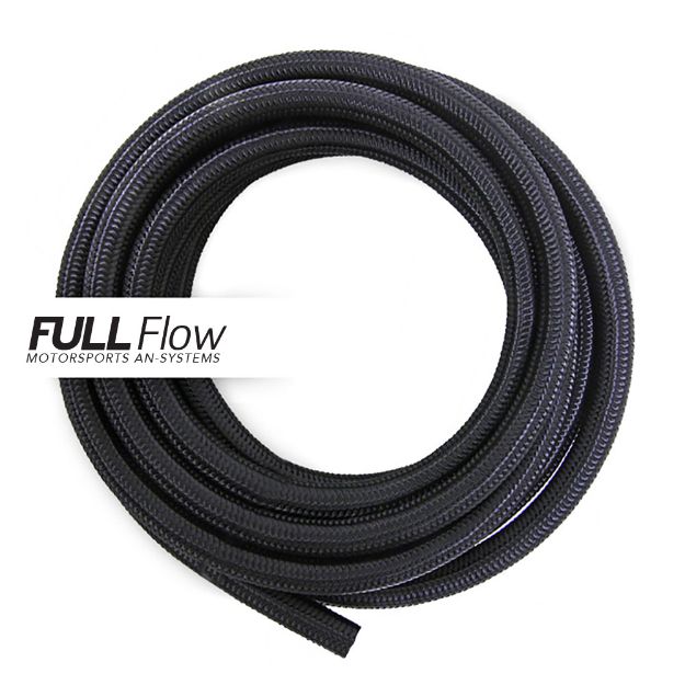 Billede af Black Nylon Braided Fuel Hose AN-8, Length 1m