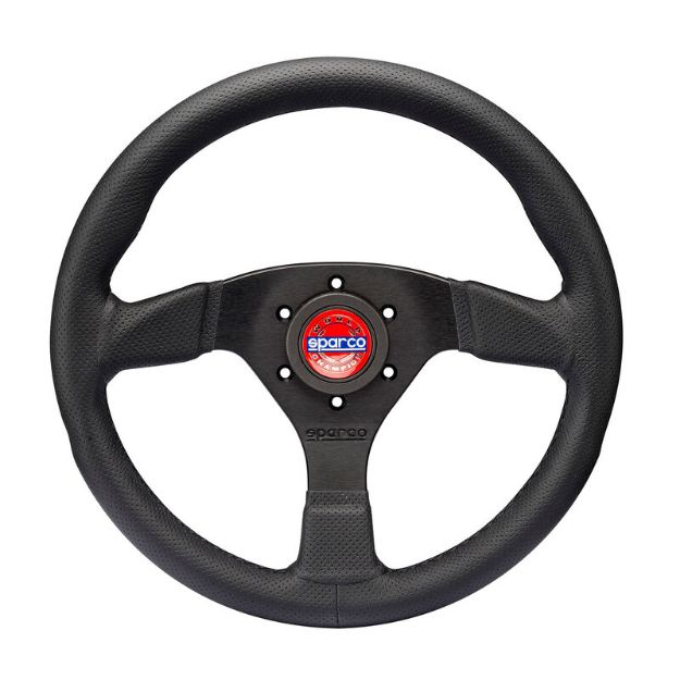Billede af Champion rat 330 mm, 39 mm dybde – sort læder
