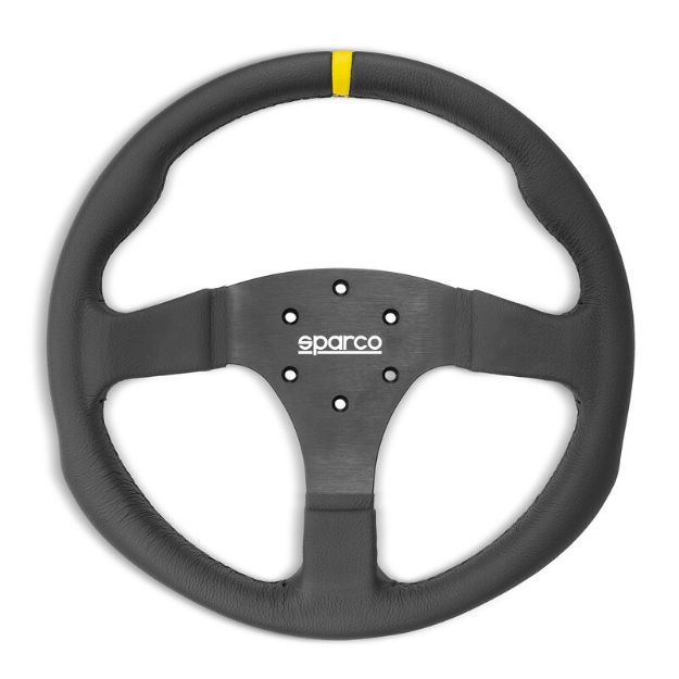 Billede af R350 rat 350 mm, fladt – læder