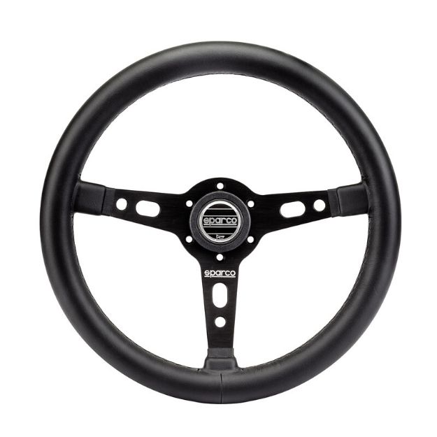 Billede af Targa rat 350 mm, 39 mm dybde – sort læder