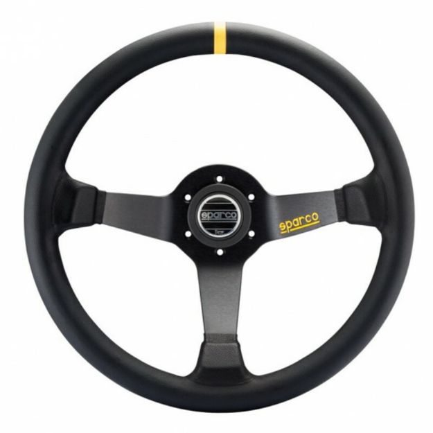 Billede af R325 rat 350 mm, 95 mm dybde – sort ruskind