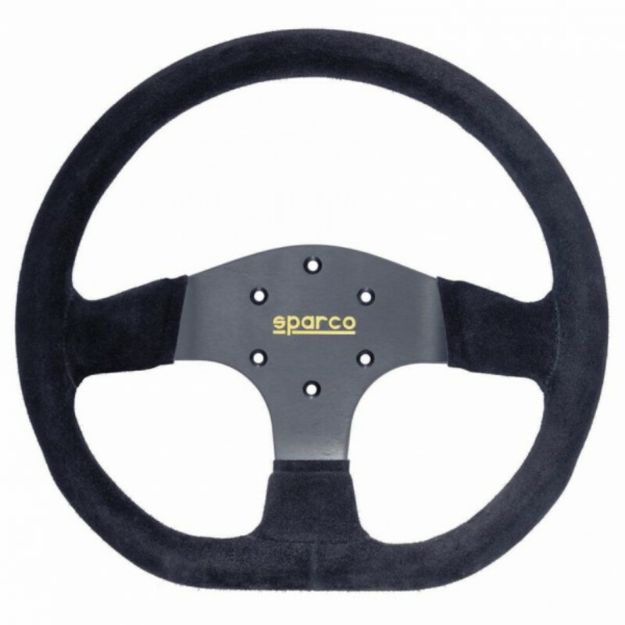 Billede af R353 rat 330 mm, 36 mm dybde – sort ruskind