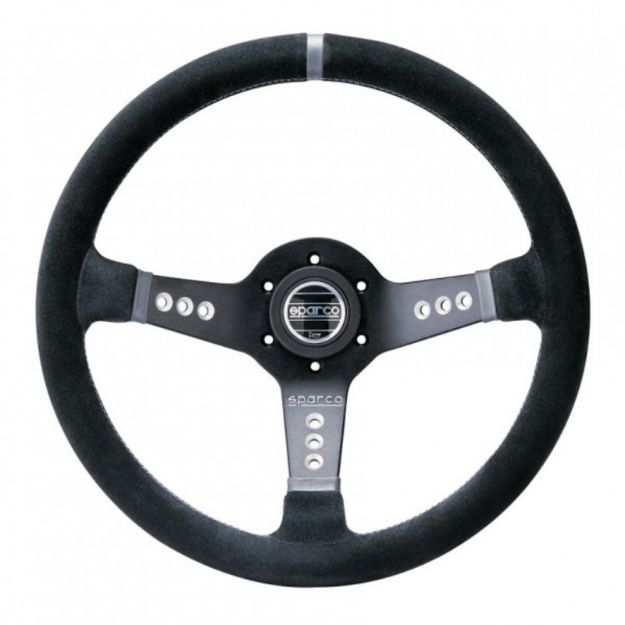 Billede af L777 rat 350 mm, 63 mm dybde – sort ruskind