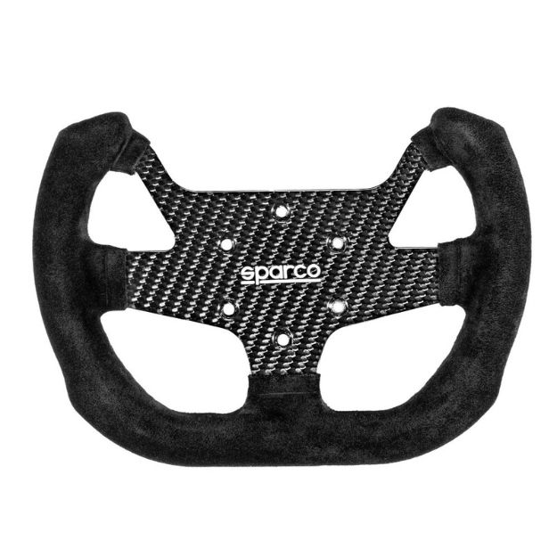 Billede af F-10 C rat 350 mm, fladt – sort ruskind, carbon-eger