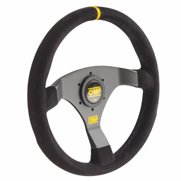 Billede af 320 Carbon S rat 320 mm, fladt – sort ruskind, carbon-eger