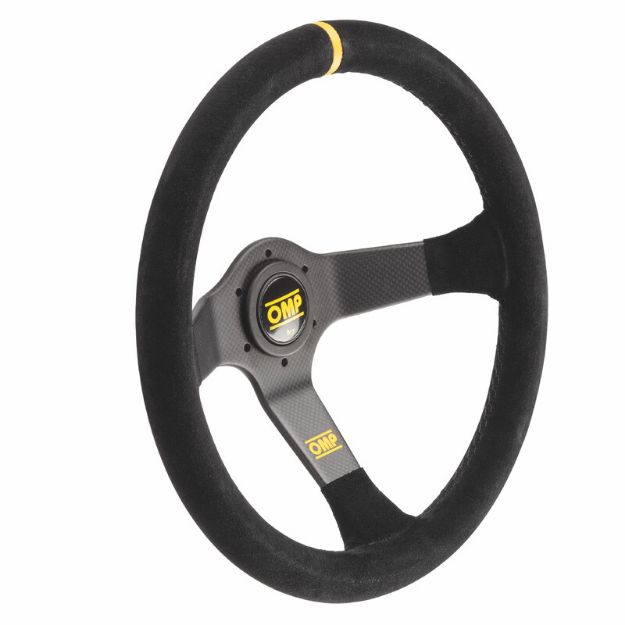 Billede af 350 Carbon D rat 350 mm, 95 mm dybde – sort ruskind, carbon-eger