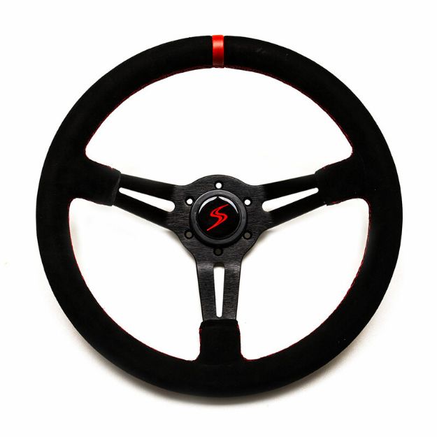 Billede af Rat 350 mm, 70 mm dybde – sort ruskind