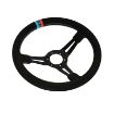Billede af Rat 350 mm, 70 mm dybde – sort ruskind, M Power V2 Edition