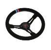 Billede af Rat 350 mm, 70 mm dybde – sort ruskind, M Power V2 Edition