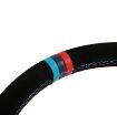 Billede af Rat 350 mm, 70 mm dybde – sort ruskind, M Power V2 Edition