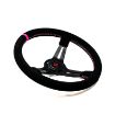 Billede af Rat 350 mm, 70 mm dybde – sort ruskind, Pink Style Edition