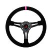 Billede af Rat 350 mm, 70 mm dybde – sort ruskind, Pink Style Edition