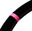 Billede af Rat 350 mm, 70 mm dybde – sort ruskind, Pink Style Edition