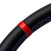 Billede af Rat 350 mm, 70 mm dybde – sort perforeret læder, M Power Edition