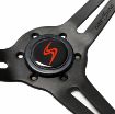 Billede af Rat 350 mm, 70 mm dybde – sort ruskind, French Limited Edition