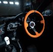 Billede af Halloween-bundt: rat i orange ruskind med Ghost gearknop
