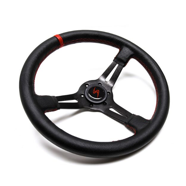 Billede af Rat 350 mm, 70 mm dybde – perforeret læder