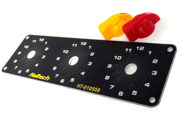 Billede af Kontaktpanel-kit med 3 kontakter - inkl. gul & rød knopper