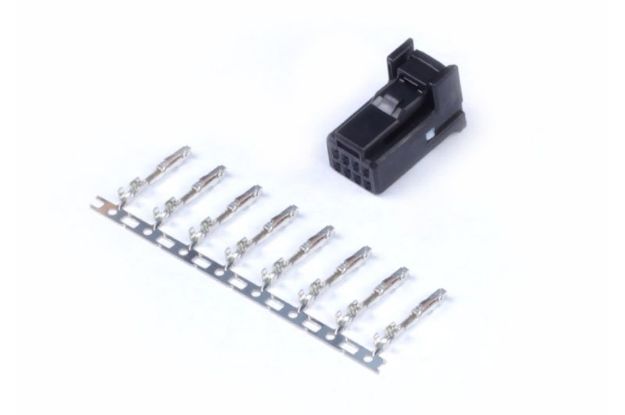 Billede af Stik og pins 8-polet TYCO sort