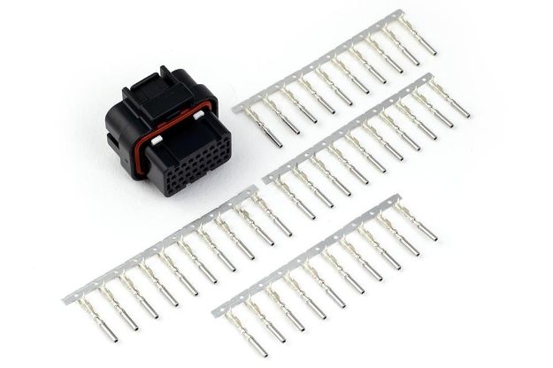 Billede af Stik og pins - AMP 34-polet nøgle 2 - Superseal, 4 rækker, 4 nøgler