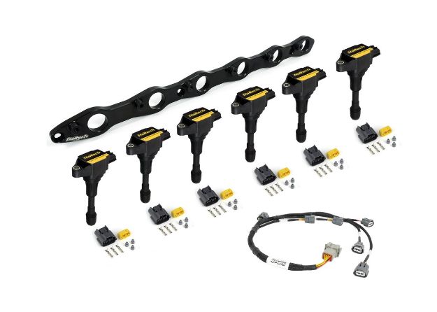 Billede af R35 spolebeslag til Nissan RB20/25/26 inkl. beslag, spoler, stik og ledningsnet